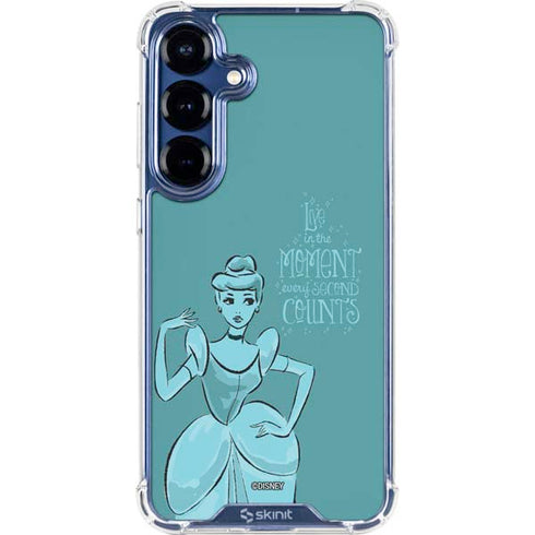 Disney Princess Cinderella Live in the Moment Art Galaxy S25 Clear Case