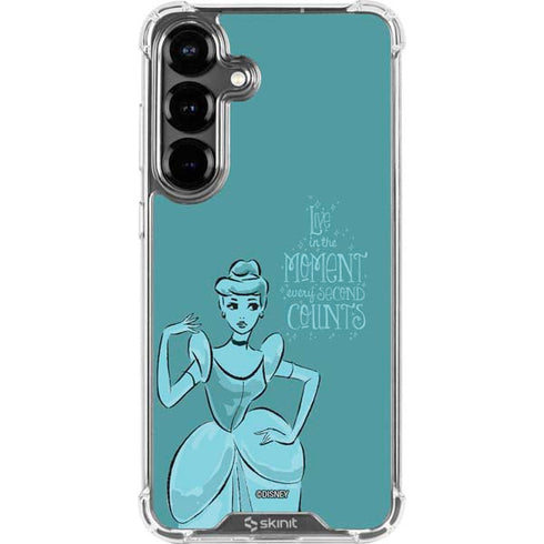 Disney Princess Cinderella Live in the Moment Art Galaxy S26 Plus Clear Case