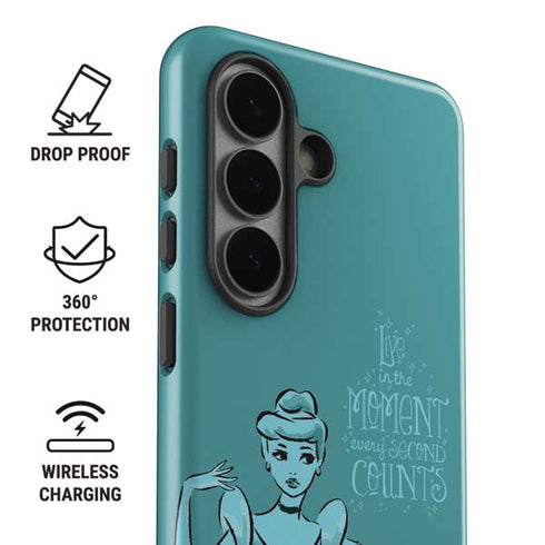 Disney Princess Cinderella Live in the Moment Art Galaxy S26 Plus Impact Case
