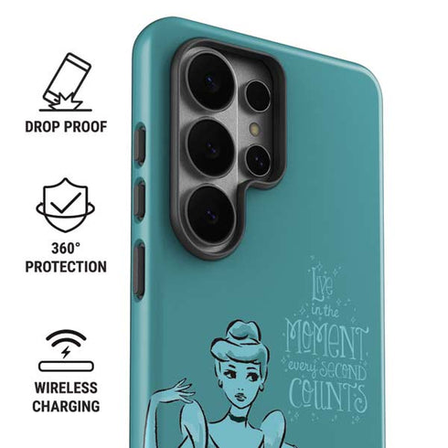 Disney Princess Cinderella Live in the Moment Art Galaxy S26 Ultra Impact Case