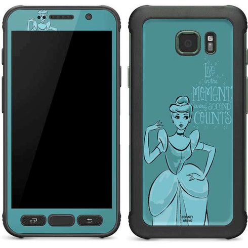 Disney Princess Cinderella Live in the Moment Art Galaxy S7 Active Skin