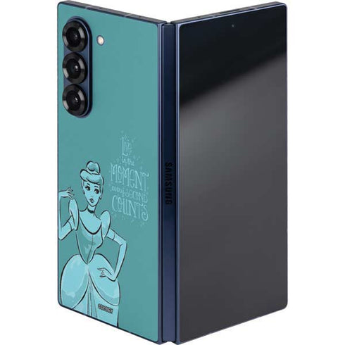 Disney Princess Cinderella Live in the Moment Art Galaxy Z Fold6 Skin