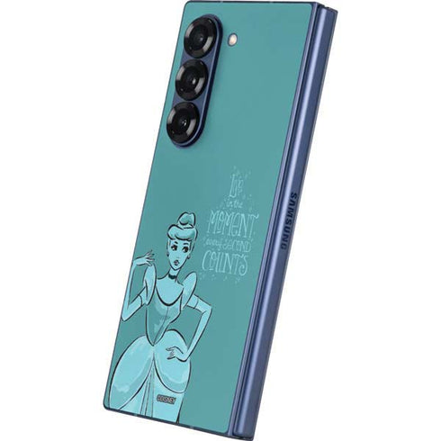 Disney Princess Cinderella Live in the Moment Art Galaxy Z Fold6 Skin