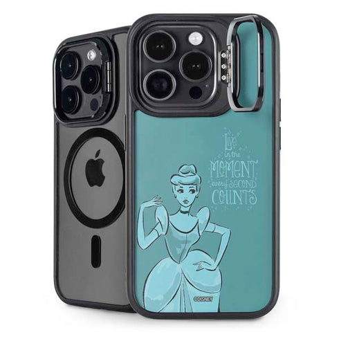 Disney Princess Cinderella Live in the Moment Art iPhone 15 Pro Max Kickstand Case