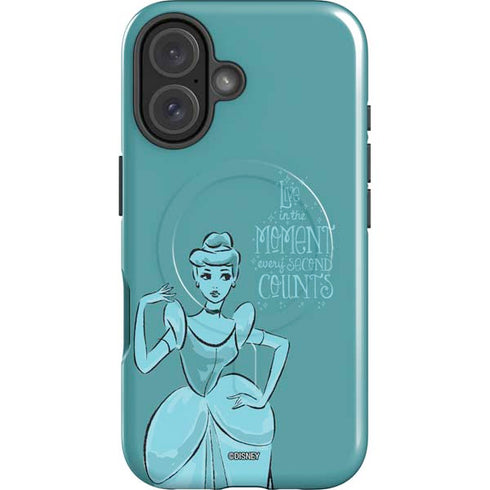 Disney Princess Cinderella Live in the Moment Art iPhone 16 Plus Magsafe Impact Case
