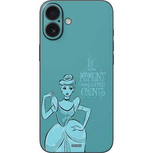 Disney Princess Cinderella Live in the Moment Art iPhone 16 Plus Skin