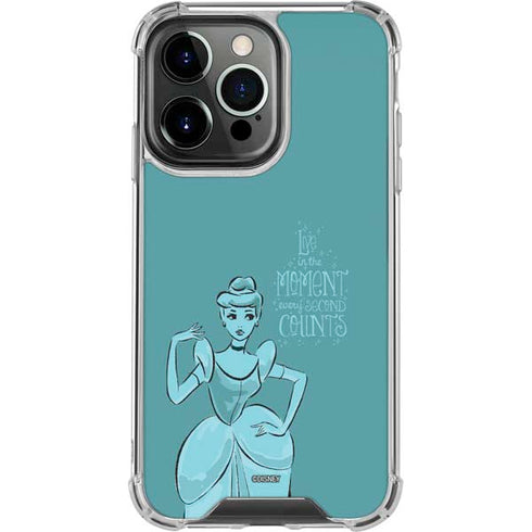 Disney Princess Cinderella Live in the Moment Art iPhone 16 Pro Clear Case