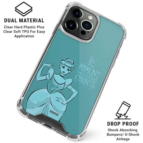 Disney Princess Cinderella Live in the Moment Art iPhone 16 Pro Clear Case