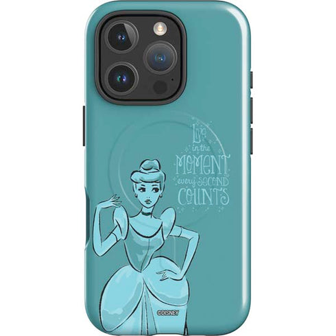 Disney Princess Cinderella Live in the Moment Art iPhone 16 Pro Magsafe Impact Case