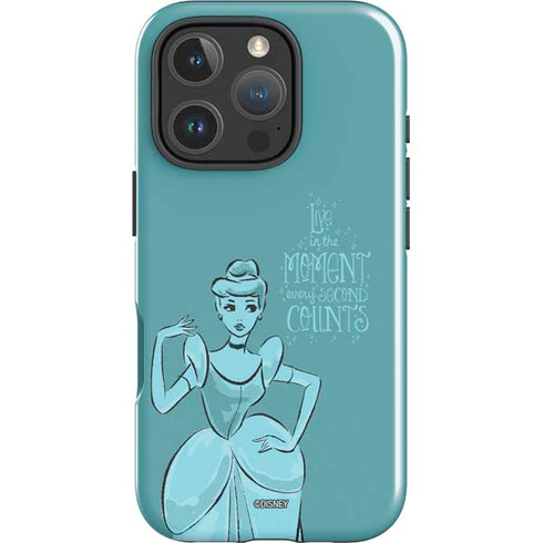 Disney Princess Cinderella Live in the Moment Art iPhone 16 Pro Max Impact Case