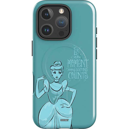 Disney Princess Cinderella Live in the Moment Art iPhone 16 Pro Max Magsafe Impact Case