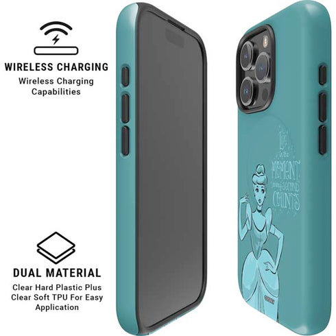 Disney Princess Cinderella Live in the Moment Art iPhone 16 Pro Max Magsafe Impact Case