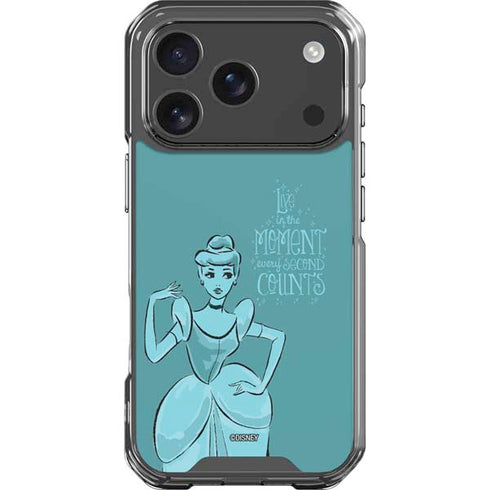 Disney Princess Cinderella Live in the Moment Art iPhone 18 Pro Clear Case