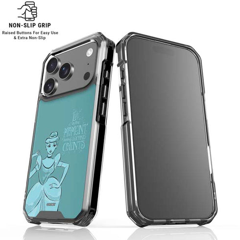 Disney Princess Cinderella Live in the Moment Art iPhone 18 Pro Clear Case
