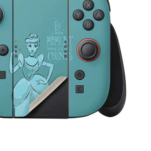 Disney Princess Cinderella Live in the Moment Art Nintendo Switch 2 (2025) Joy-Con Controller Skin