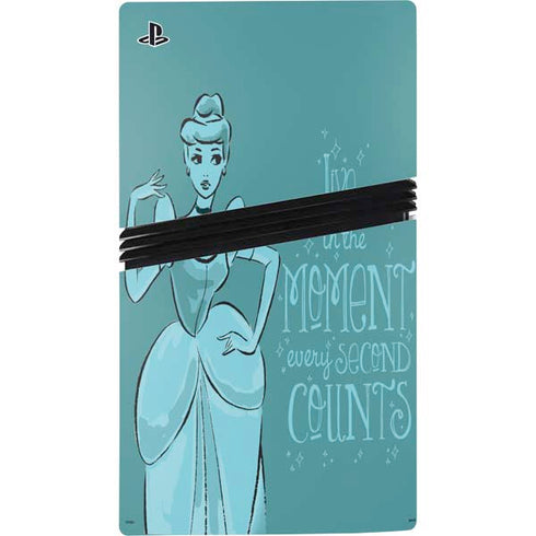 Disney Princess Cinderella Live in the Moment Art PS5 Pro Disk Bundle Skin