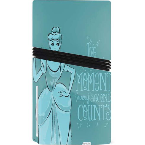 Disney Princess Cinderella Live in the Moment Art PS5 Pro Disk Bundle Skin