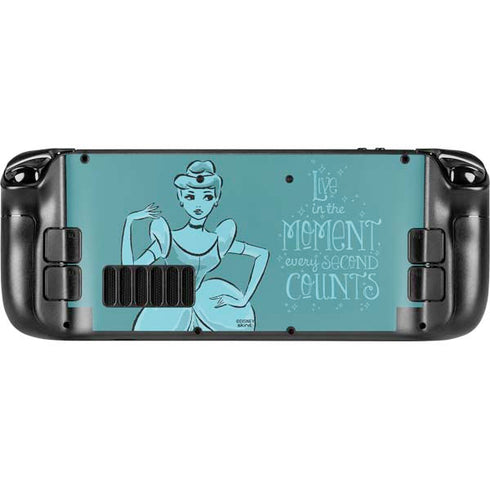Disney Princess Cinderella Live in the Moment Art Steam Deck Handheld Gaming Computer Skin