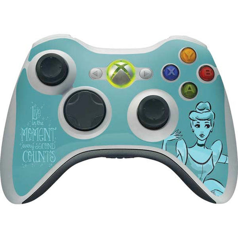 Disney Princess Cinderella Live in the Moment Art Xbox 360 Wireless Controller Skin