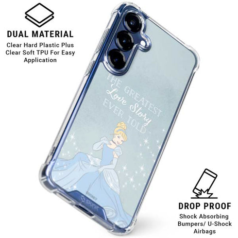 Disney Cinderella Greatest Love Story Ever Told Galaxy S25 FE Clear Case