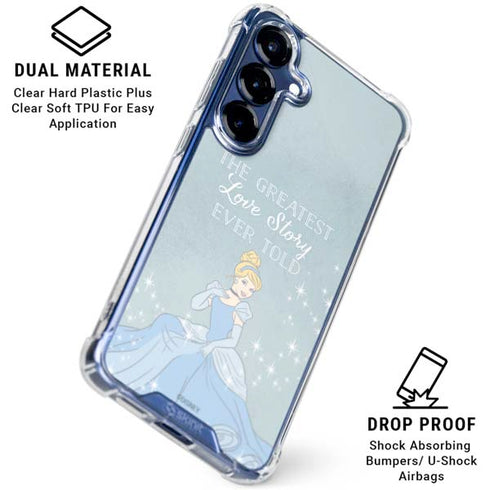 Disney Cinderella Greatest Love Story Ever Told Galaxy S25 Plus Clear Case