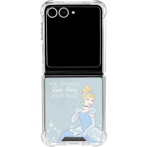 Disney Cinderella Greatest Love Story Ever Told Galaxy Z Flip7 Clear Case