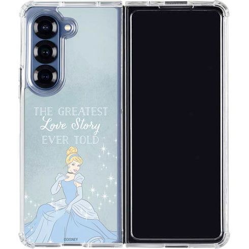 Disney Cinderella Greatest Love Story Ever Told Galaxy Z Fold7 Clear Case