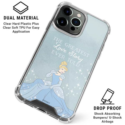 Disney Cinderella Greatest Love Story Ever Told iPhone 16 Pro Max Clear Case