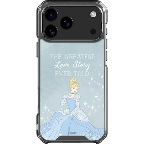 Disney Cinderella Greatest Love Story Ever Told iPhone 18 Pro Max Clear Case