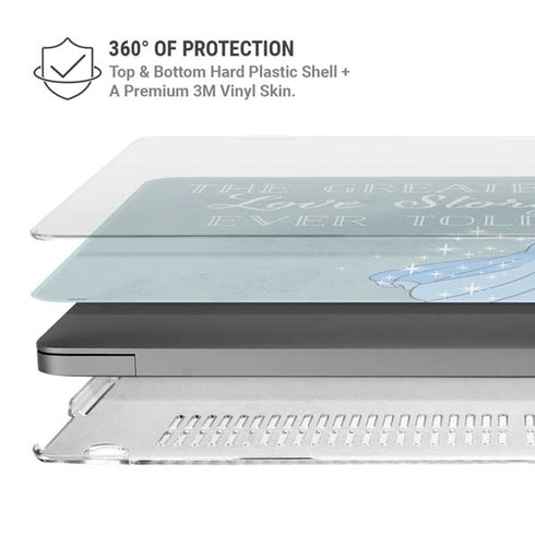 Disney Cinderella Greatest Love Story Ever Told MacBook Pro 14in (2021-24) Case plus Skin