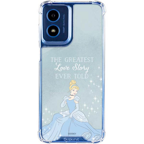 Disney Cinderella Greatest Love Story Ever Told Moto G Play 4G (2024) Clear Case