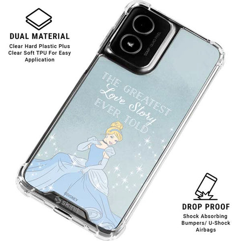 Disney Cinderella Greatest Love Story Ever Told Moto G Power 5G (2024) Clear Case