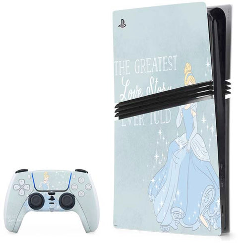 Disney Cinderella Greatest Love Story Ever Told PS5 Pro Bundle Skin