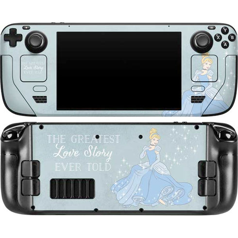 Disney Cinderella Greatest Love Story Ever Told Steam Deck Handheld Gaming Computer OLED Skin