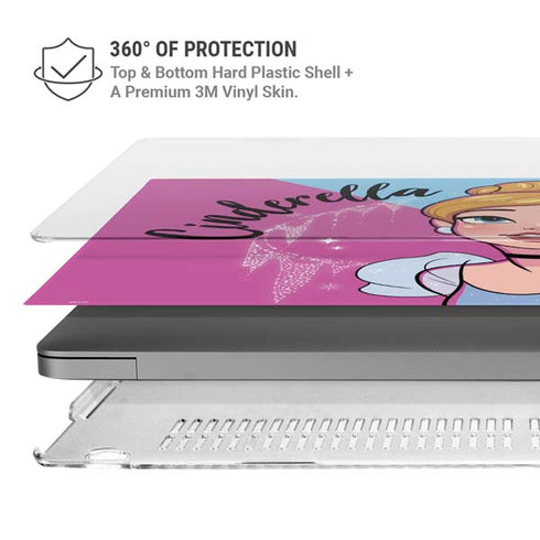 Disney Princess Cinderella Art MacBook Pro 14in (2021-24) Case plus Skin