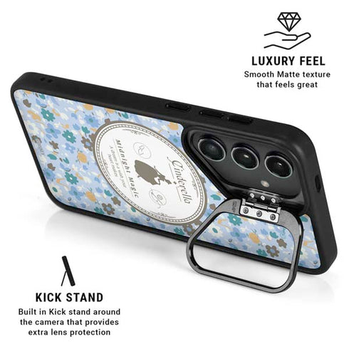 Disney Cinderella Midnight Magic Silhouette Galaxy S25 Plus Kickstand Case