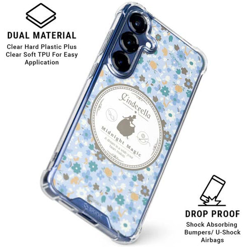 Disney Cinderella Midnight Magic Silhouette Galaxy S25 Plus Clear Case