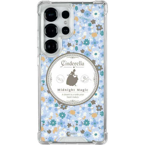 Disney Cinderella Midnight Magic Silhouette Galaxy S25 Ultra Clear Case
