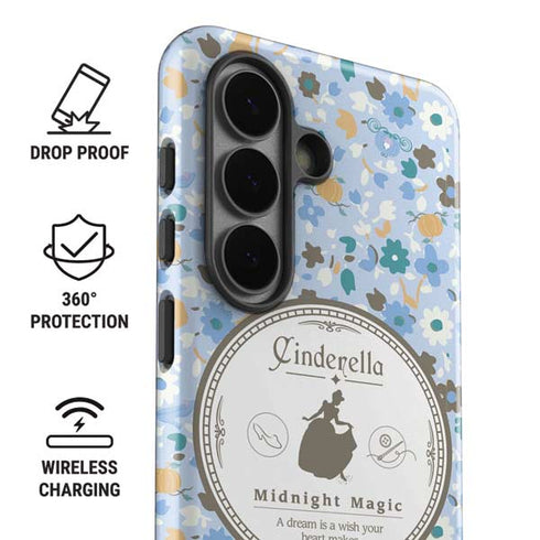 Disney Cinderella Midnight Magic Silhouette Galaxy S26 Plus Impact Case