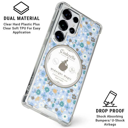 Disney Cinderella Midnight Magic Silhouette Galaxy S26 Ultra Clear Case