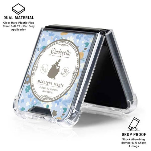 Disney Cinderella Midnight Magic Silhouette Galaxy Z Flip6 Clear Case