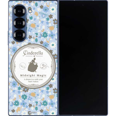Disney Cinderella Midnight Magic Silhouette Galaxy Z Fold6 Skin