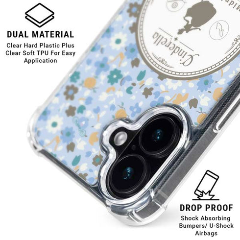 Disney Cinderella Midnight Magic Silhouette iPhone 16 Plus Clear Case