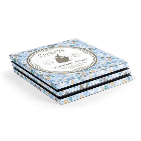 Disney Cinderella Midnight Magic Silhouette PS4 Pro Console Skin