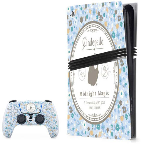 Disney Cinderella Midnight Magic Silhouette PS5 Pro Bundle Skin