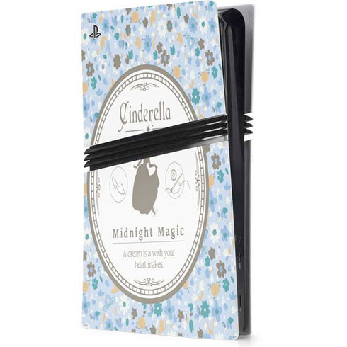 Disney Cinderella Midnight Magic Silhouette PS5 Pro Console Skin