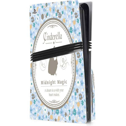 Disney Cinderella Midnight Magic Silhouette PS5 Pro Disk Console Skin