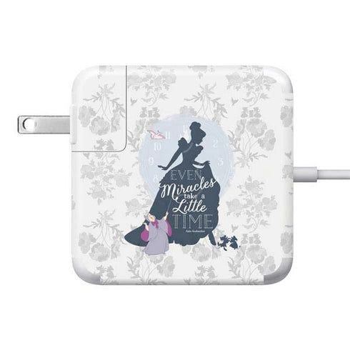 Disney Cinderella Miracles Take Time Silhouette 85W Power Adapter (15 and 17 inch MacBook Pro Charger) Skin