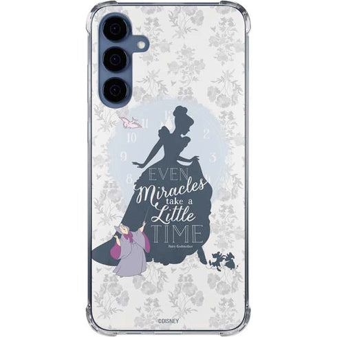 Disney Cinderella Miracles Take Time Silhouette Galaxy A35 5G Clear Case