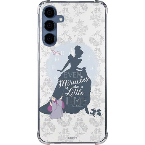 Disney Cinderella Miracles Take Time Silhouette Galaxy A55 5G Clear Case
